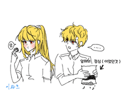 [프스AU/제로] 과자먹는 제로