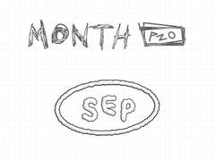 MONTH STICKER