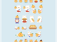 한라봉봉 굿노트 스티커