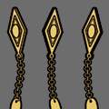 중앙아시아풍 사슬 장식 A