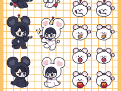 쥐중쥐독 굿노트 스티커