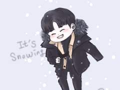 눈내린다~