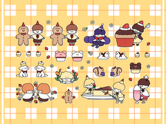 디저트아이들 굿노트 스티커