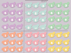 동물 숫자 굿노트스티커(쩨)