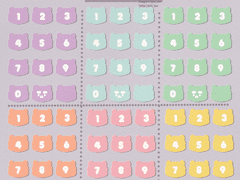 동물 숫자 굿노트스티커(론)