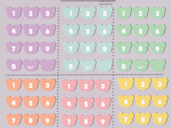 동물 숫자 굿노트스티커(Ho)