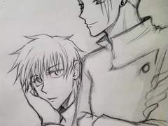 로판표지보고 그린거