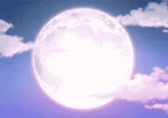 달은 서서히 저물어가고