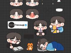 [RGB] 굿노트 스티커 강원도 ver 강!