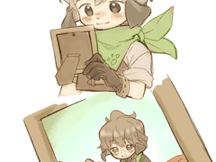 [로오히/슈나바네] 바네사가 슈나이더 머리를 손질해줄 뿐인 만와