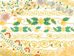 동양풍 자수 문양 브러쉬