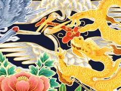 전통 스페셜 흉배 소재 / 용 자수 소재