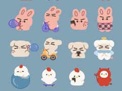 [RGB] 굿노트 스티커 동물 ver2