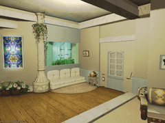 모던 화이트블루 주택