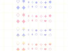 반짝이 굿노트 스티커