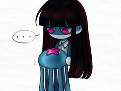 Taylor with jellyfish doll