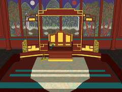 동양 편전 스케치업 배경