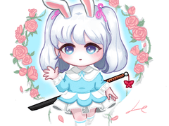 캐릭터 커미션 A타입 샘플1