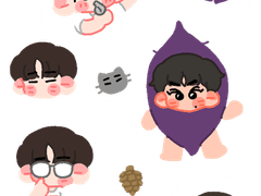 세븐틴 굿노트 스티커 hiphop