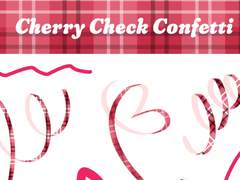 [굿노트/디지털 스티커] 체리 체크 컨페티 스티커