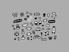 대충 그린 굿노트 스티커 2