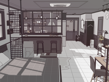 블랙&화이트 타입 원룸