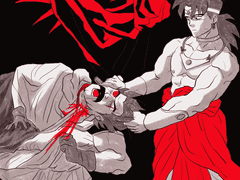 파라가스의 목을 베는 브로리