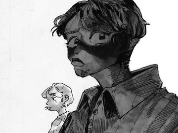 밤하늘과 길고양이