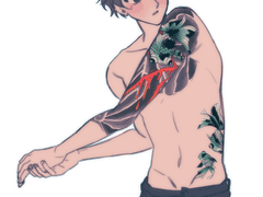 자캐들 문신 시켜주기