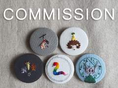 자수 핀버튼 커미션 [Closed]