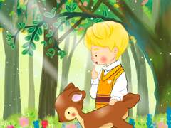 🌸아기사슴과 진기가 토끼를 만났어요🌸