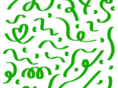 컨페티 스티커 초록 ver.