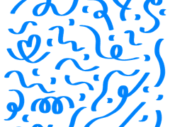 컨페티 스티커 파랑 ver.