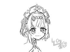 원신 노엘 그림 (2장)