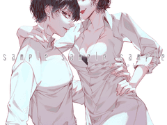 [채색 타입] 2인 반신 커미션 210212