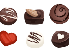 초콜렛 그림 공유