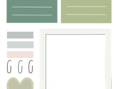 굿노트 메모지, 테이프, 클립