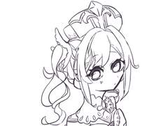 원신 바바라 그림(2장)