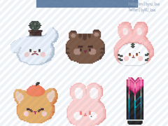 [굿노트스티커]네모네모스티커[무료공유]