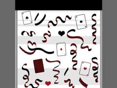 [굿노트 스티커] 트럼프 카드 체크 컨페티