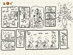 이모지 3개 받아서 만화 그리기 햇던 것