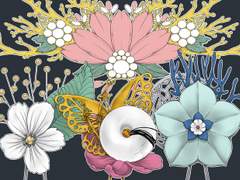 전통 장신구 소재 브러쉬