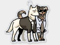 강아지청자 키링 도안