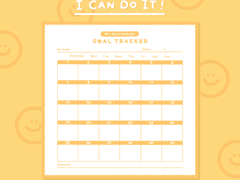 [속지] I CAN DO IT ! 골 트래커