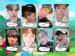 더보이즈 쿠킹덤 포카 프레임 도안 공유