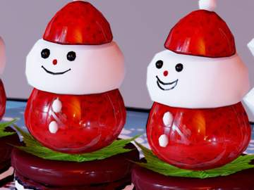 Strawberry Santa Cake