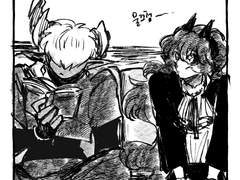 (자캐) 란카파나 낙서만화