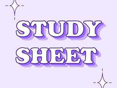 퍼플 스터디 스티커판