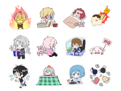 아이나나 스티커 파일 배포