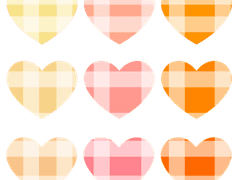 무료 공유) 체크 하트 스티커